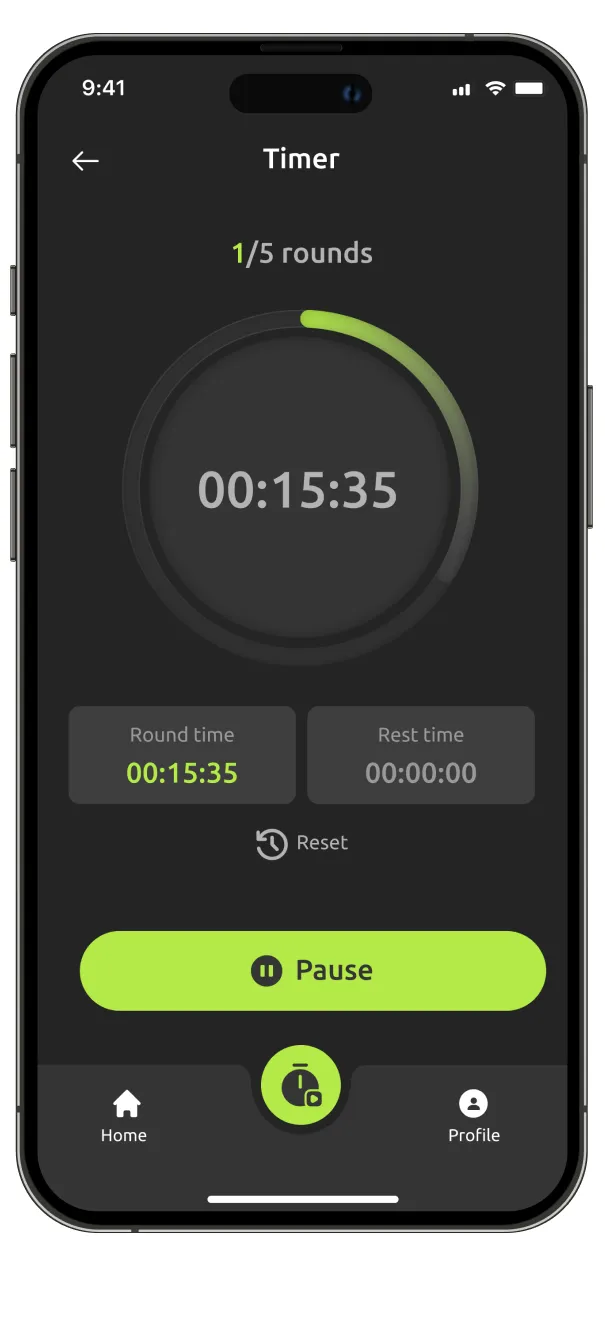 Time to Train app screen