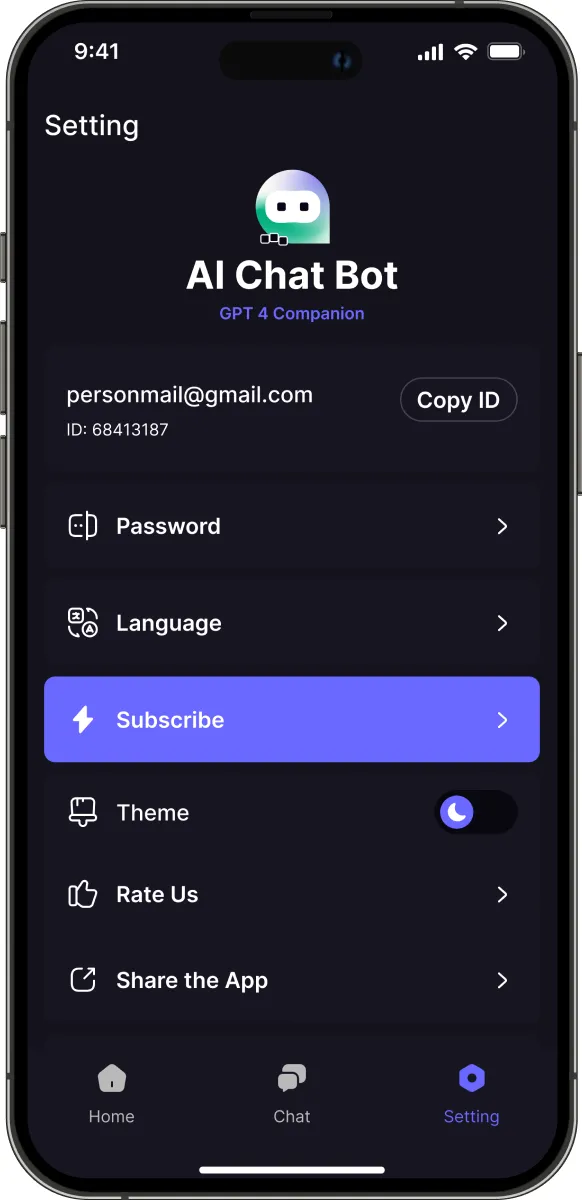 Expert AI app screen