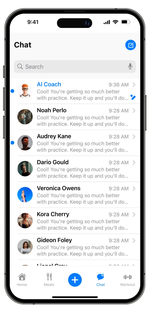 Weight Loss app screen